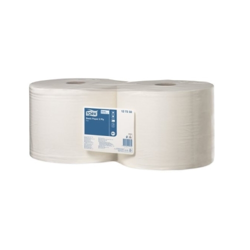 Rola industriala universala, alba, 2 x 510 m, 2 straturi, Tork 129237