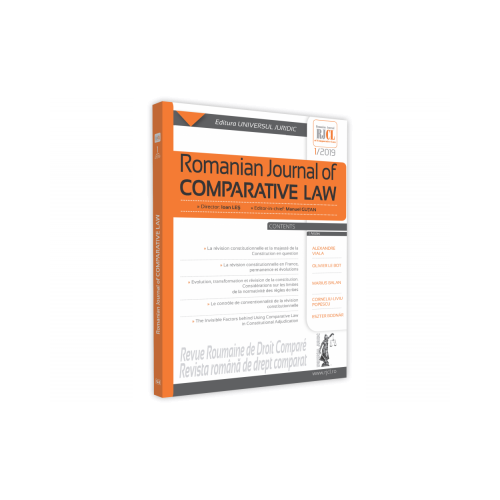 Romanian Journal of Comparative Law nr. 1/2019	 - Manuel Gutan