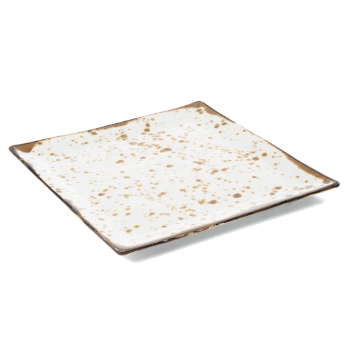 Farfurie patrata hand made, dimensiune 290x290x20mm