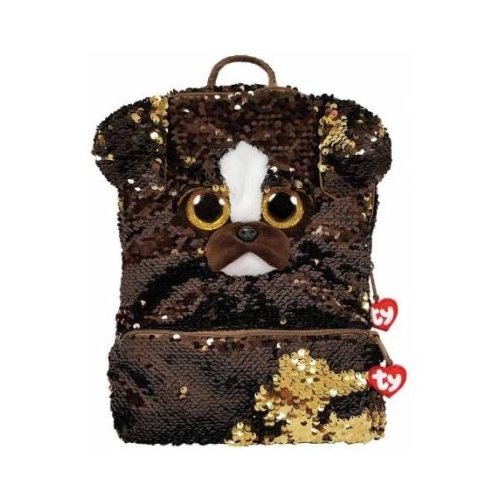 Rucsac de plus cu paiete catelul Brutus, TY