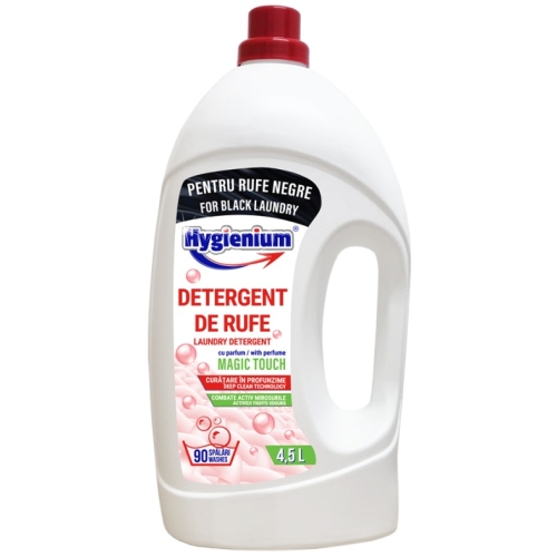 Detergent pentru rufe/haine negre Magic Touch, 90 spalari, 4.5 L, Hygienium