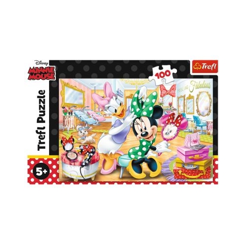 Puzzle Minnie la salonul de infrumusetare 100 piese
