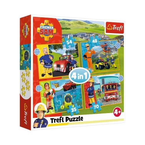 Puzzle 4in1 curajosul Sam
