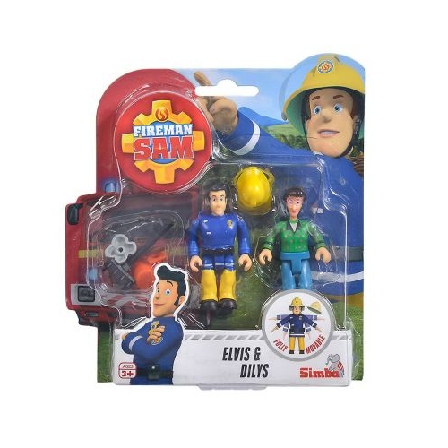 Set figurine Elvis si Dilys, Pompierul Sam