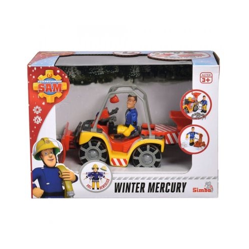Set Pompierul Sam cu ATV pentru deszapezit, Pompierul Sam