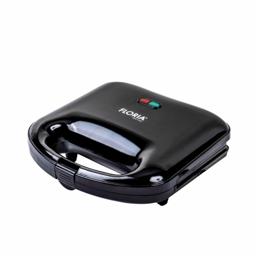 Sandwich maker, putere 750W, placa de tip grill, antiaderenta si indicator luminos, Floria