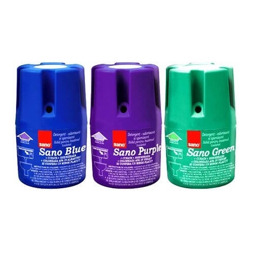 Pachet Sano Odorizant solid pentru rezervorul toaletei Blue+ Purple+ Green, 3x150grpe grupdzc.ro✅. Descopera gama copleta de produse la oferte speciale✅!