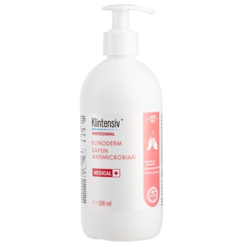 Sapun antimicrobian fara parfum, 500 ml, Klinoderm