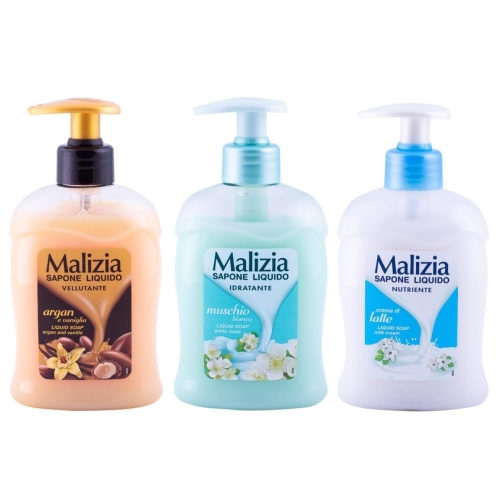 Malizia Sapun lichid argan si vanilie, muschio bianco, latte, 3x300 mlpe grupdzc.ro✅. Descopera gama copleta de produse la oferte speciale✅!