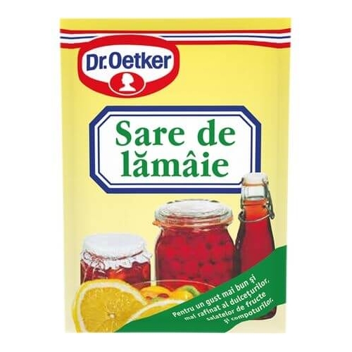 Sare de lamaie Dr. Oetker, 8 gpe grupdzc.ro✅. Descopera gama copleta de produse la oferte speciale✅!