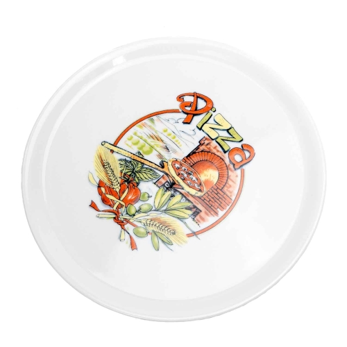 Farfurie pentru pizza, portelan, diametrul 310 mm, alb