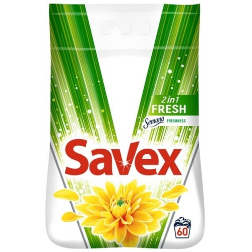  Detergent rufe 2 in 1 fresh 60 spalari 6 Kg, Savex
