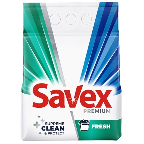 Detergent pudra pentru haine/rufe Supreme Clean, Fresh, 40 spalari, 4kg Savex Premium