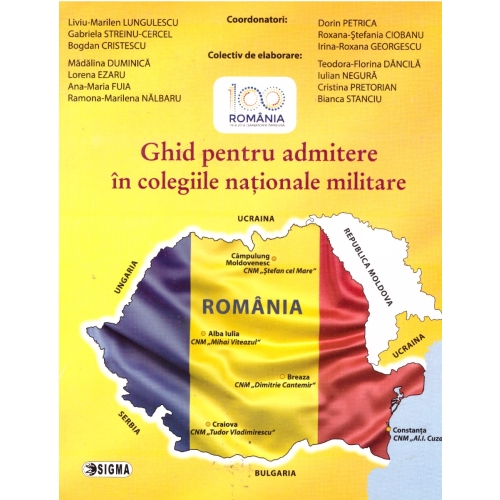 Ghid pentru admitere in colegiile nationale militare, Ed. Sigma, Auxiliare Clasa 12, Limba romana si Matematica Clasa 12
