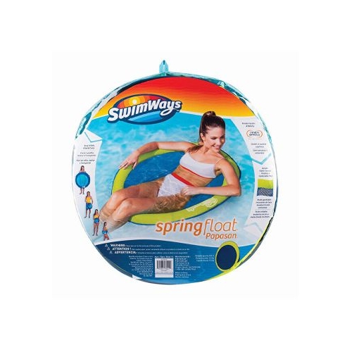 Scaun plutitor Spring Float Papasan, albastru cu verde, Swimways
