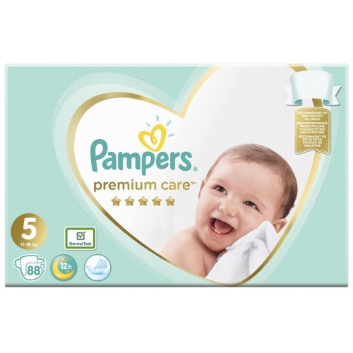 Pachet Pampers Premium Care Scutece Nr 5 (11 - 16 kg), 68 buc x 2