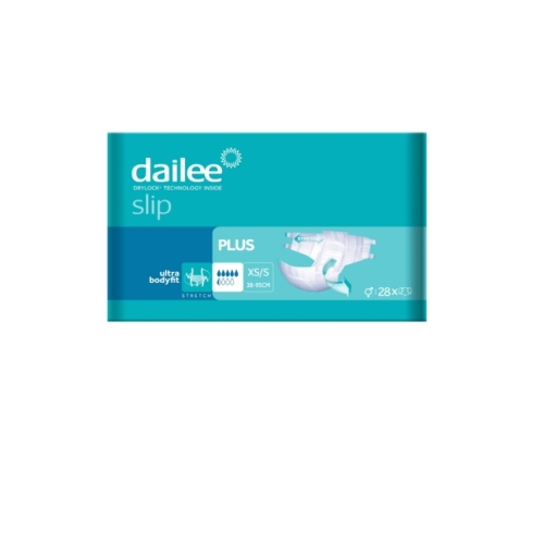 Dailee Slip Plus Scutece Marimea XS/S 38-95 cm, 28 buc. Pachet scutece pentru adulti