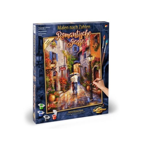 Kit pictura pe numere, ploua intr-o seara romantica, Schipper