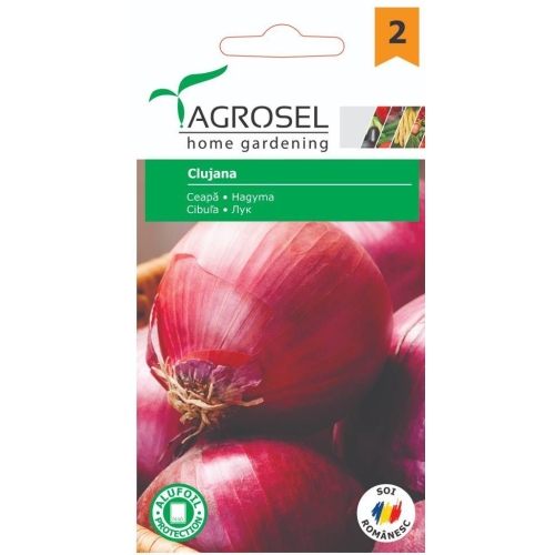 Seminte Ceapa rosie Clujana, 2 g, Agrosel