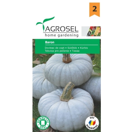 Seminte Dovleac de copt Baron, 3 g, Agrosel
