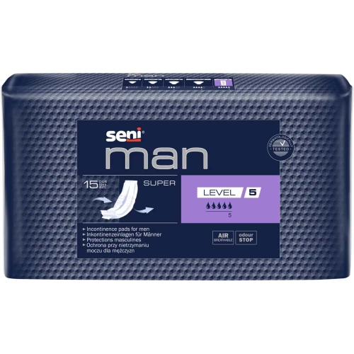 Absorbante urologice Man Super, 15 bucati, Seni