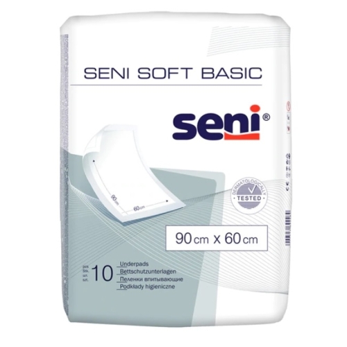 Seni Soft Basic aleze igienice 90x60 cm, 10 buc