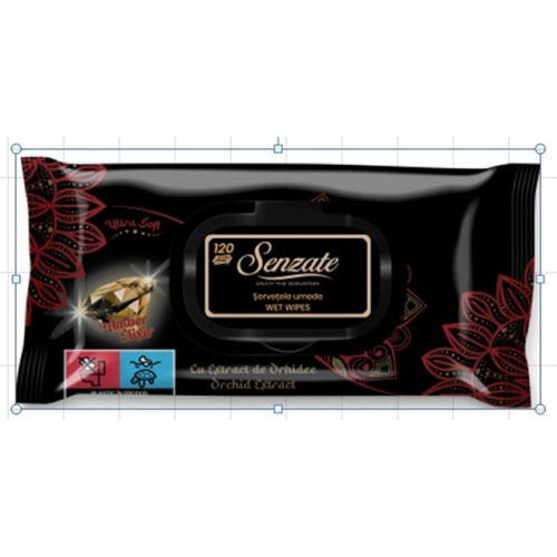 Servetele umede 120 buc., cu capac, Senzate Amber Elixir