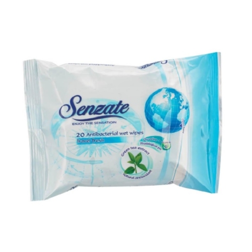 Servetele umede Travel Fresh ceai verde, 20 buc, Senzate