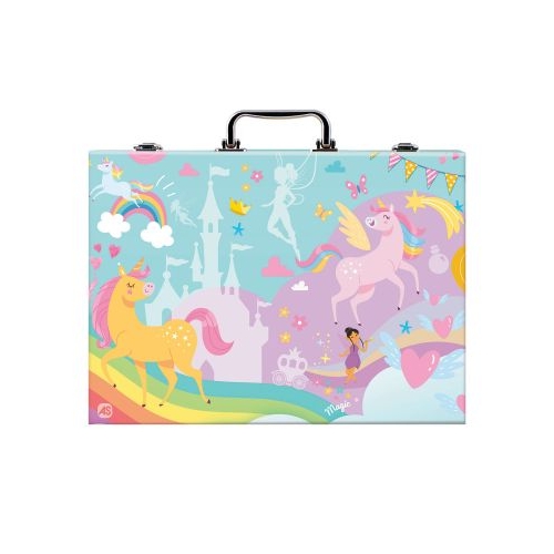 Set de desen Deluxe cu 100 de accesorii unicorn, As games