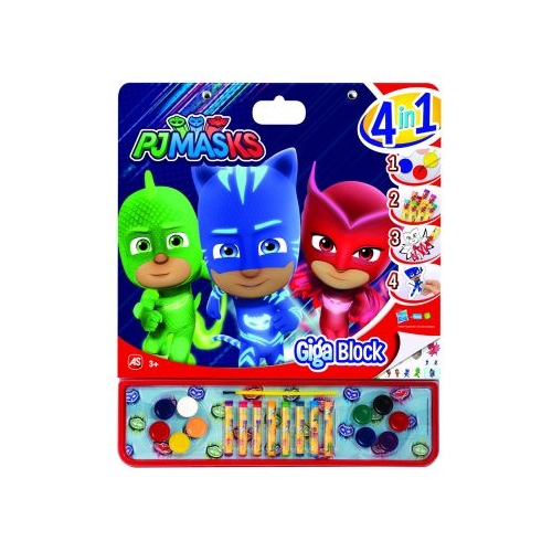 Set Eroi in pijamale pentru desen Giga Block 4 in 1, As games