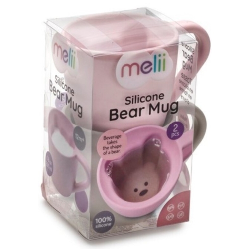 Set 2 cani copii design interior urs roz si mov Melii