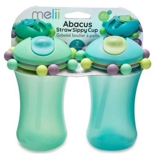 Set 2 cani cu pai Abacus albastru si verde Melii