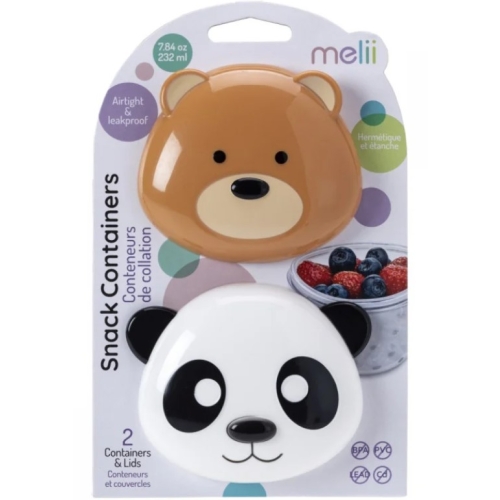 Set 2 recipiente hrana bebe model panda si urs Melii