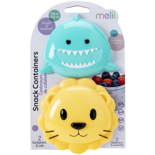 Set 2 recipiente hrana bebe model rechin si leu Melii