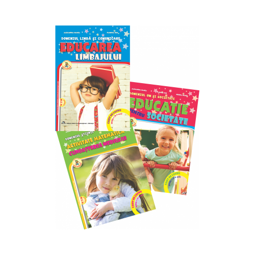 Set 3 Carti Gradinita nivel 3-4 ani - Alexandra Manea, Mircea Manea, Florina Ion