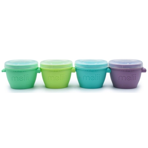 Set 4 recipiente silicon 118 ml Snap&Go Melii