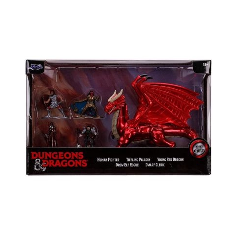 Set 5 nano figurine din metal Dungeons Dragons, JadaToys