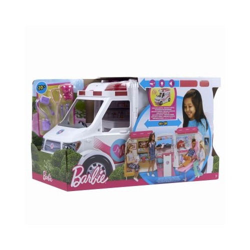 Set de joaca Barbie Ambulanta echipata, Barbie