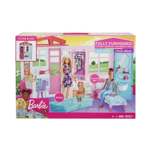 Set de joaca Casuta cu piscina, Barbie