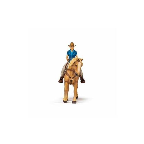 Set figurina Cowgirl (Vacarita) pe Cal USA, Papo