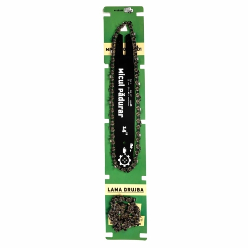 Set lama+2 lanturi Micul Padurar, 14in, pas 3/8, grosime 1.3mm, 50pinteni, 25dinti