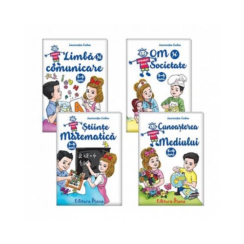 Set patru carti, A4, grupa mare 5-6 ani - Laurentia Culea
