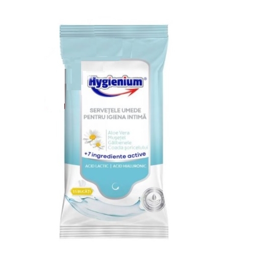 Hygienium servetele umede pentru igiena intima, 15 buc