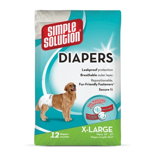 Scutece catei talie foarte mare, 12 buc., Simple Solution