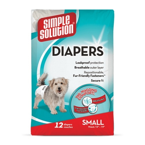 Scutece catei talie mica, 12 buc., Simple Solution 