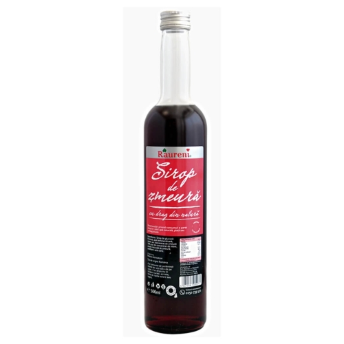 Sirop de zmeura, 500 ml, Raureni