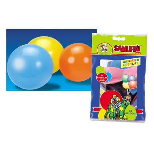 Baloane party, colorate, ambalaj 24 bucati, diametrul 280 mm