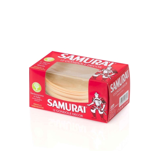 Set 12 farfurii gondola DECOR, dimanetru 120 mm, Samurai