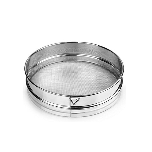 Sita pentru zahar pudra, 410x(H)80 mm, inox, cu carlig agatare, Hendi