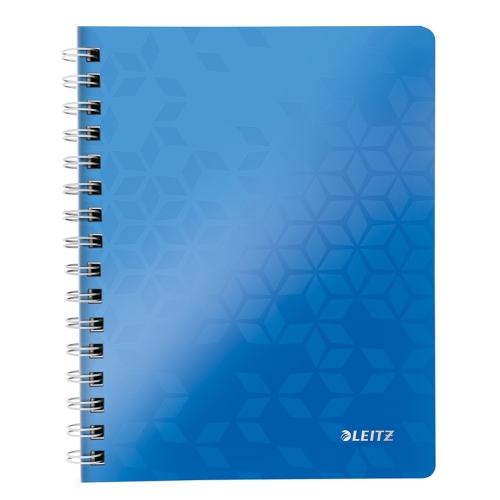 Caiet de birou Leitz Bebop, A5, dictando, 80 file, albastru